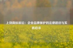 上饶商标诉讼：企业品牌保护的法律路径与实践启示
