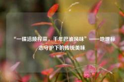 “一碟涪陵榨菜，千年巴渝风味”——地理标志守护下的传统美味