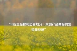 “IP衍生品权利边界划分：文创产品商标的营销新战场”