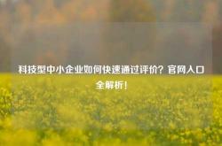 科技型中小企业如何快速通过评价？官网入口全解析！