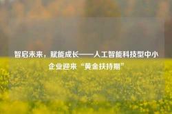 智启未来，赋能成长——人工智能科技型中小企业迎来“黄金扶持期”