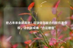 抢占未来金融高地！区块链智能合约软件著作权，让创新成果“合法增值”