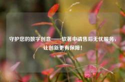 守护您的数字创意——软著申请售后无忧服务，让创新更有保障！