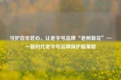 守护百年匠心，让老字号品牌“老树新花”——新时代老字号品牌保护新策略