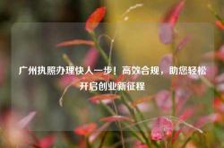 广州执照办理快人一步！高效合规，助您轻松开启创业新征程