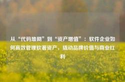 从“代码堆砌”到“资产增值”：软件企业如何高效管理软著资产，撬动品牌价值与商业红利