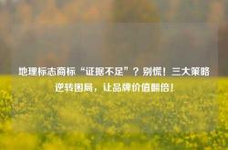 地理标志商标“证据不足”？别慌！三大策略逆转困局，让品牌价值翻倍！