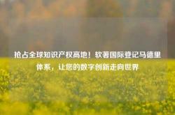 抢占全球知识产权高地！软著国际登记马德里体系，让您的数字创新走向世界