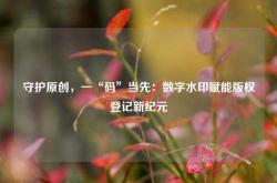 守护原创，一“码”当先：数字水印赋能版权登记新纪元