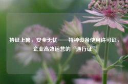 持证上岗，安全无忧——特种设备使用许可证，企业高效运营的“通行证”