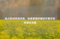 抢占欧洲市场先机：快速掌握欧盟软件著作权申请全攻略