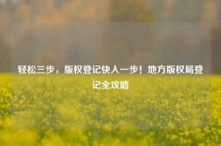 轻松三步，版权登记快人一步！地方版权局登记全攻略