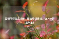 昆明商标加急注册：抢占市场先机，快人一步赢未来！