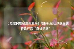 【抢滩民族经济新蓝海！地标认证让少数民族特色产品“身价倍增”】