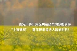 🔥抢先一步！用区块链技术为你的软件“上链确权”，著作权申请进入智能时代！