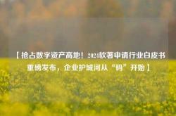 【抢占数字资产高地！2024软著申请行业白皮书重磅发布，企业护城河从“码”开始】