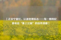 【正宗宁夏红，认准地理标志——每一颗枸杞都来自“塞上江南”的自然馈赠】