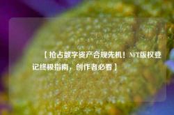 🔥【抢占数字资产合规先机！NFT版权登记终极指南，创作者必看】🔥