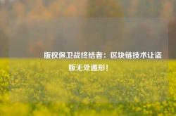 🔥版权保卫战终结者：区块链技术让盗版无处遁形！