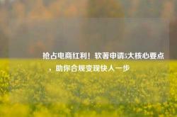 🔥抢占电商红利！软著申请5大核心要点，助你合规变现快人一步
