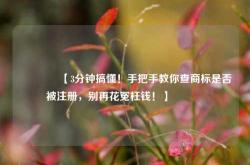 🔥【3分钟搞懂！手把手教你查商标是否被注册，别再花冤枉钱！】🔥