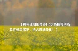 🔥【商标注册别再等！3步搞懂时间线，早注册早保护，抢占市场先机！】🔥