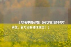 🔥【软著申请必看！源代码行数不够？别慌，官方没有硬性规定！】🔥