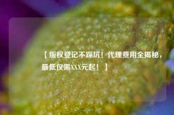 🔥【版权登记不踩坑！代理费用全揭秘，最低仅需XXX元起！】🔥