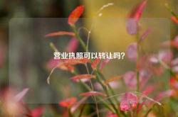 营业执照可以转让吗？