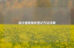 设计图纸版权登记方法详解