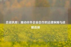 合资执照：推动中外企业合作的法律保障与战略选择