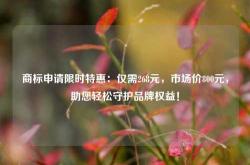 商标申请限时特惠：仅需268元，市场价800元，助您轻松守护品牌权益！