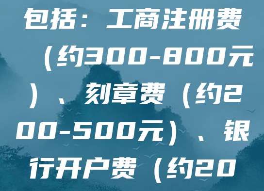 公司注册流程一般包括：确定公司类型、核名、准备公司章程、提交工商登记、领取营业执照、刻章、开户及税务登记。整个过程通常需5-10个工作日。费用主要包括：工商注册费（约300-800元）、刻章费（约200-500元）、银行开户费（约200-1000元）及代理服务费（如需）。总体成本在1000-3000元不等。建议选择正规代理机构以确保流程顺利，避免不必要的延误和额外费用。