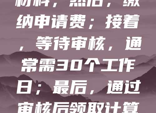 软件著作权申请流程如下：首先，准备软件源代码、文档及身份证明材料；其次，登录中国版权保护中心官网填写申请表并上传材料；然后，缴纳申请费；接着，等待审核，通常需30个工作日；最后，通过审核后领取计算机软件著作权登记证书。整个过程需确保软件具有原创性，且未侵犯他人权利。建议提前进行软件查重，提高申请成功率。