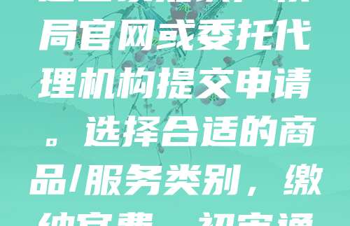 注册公司后，如需申请商标，首先应进行商标查询，确保所选名称未被他人注册。随后，准备公司营业执照、商标图样等材料，通过国家知识产权局官网或委托代理机构提交申请。选择合适的商品/服务类别，缴纳官费。初审通过后，进入公告期，无异议则获准注册，取得商标证书。整个流程约需6-8个月。建议提前规划商标布局，保护品牌权益。