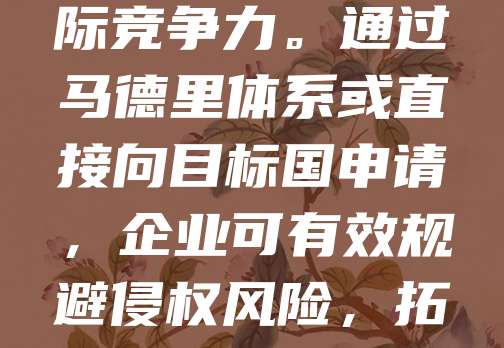 合肥作为安徽省会，近年来积极推动企业“走出去”，商标国际注册成为企业发展的重要环节。随着“一带一路”倡议的推进，越来越多合肥企业开始关注海外市场，商标国际注册有助于保护品牌权益，提升国际竞争力。通过马德里体系或直接向目标国申请，企业可有效规避侵权风险，拓展国际市场。合肥市政府也出台相关政策，鼓励企业进行商标国际注册，提供资金支持与专业指导。未来，随着跨境电商的发展，商标国际注册将更加重要，助力合肥企业在全球市场中赢得更多机遇。