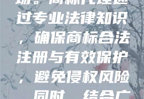 广告销售商标代理是指专业机构或个人受委托，协助企业进行商标注册、维护及品牌推广服务。在竞争激烈的市场中，商标是企业形象和知识产权的重要体现，而广告销售则助力品牌快速打开市场。商标代理通过专业法律知识，确保商标合法注册与有效保护，避免侵权风险。同时，结合广告营销策略，提升品牌知名度与市场占有率。选择专业的广告销售商标代理，不仅能提高商标申请成功率，还能为企业提供全方位的品牌建设支持，助力企业在市场中脱颖而出。