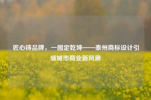 匠心铸品牌,一图定乾坤——泰州商标设计引领城市商业新风潮