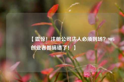 🔥【震惊！注册公司法人必须到场？90%创业者都搞错了！】🔥